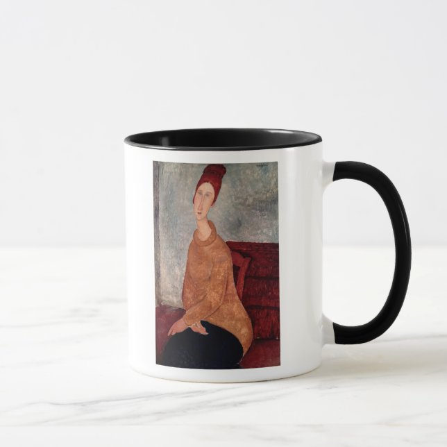 Taza Jeanne Hebuterne en un puente amarillo, 1918-19 (Derecha)