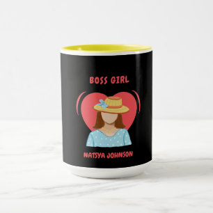 Taza jefe chica lindo unico editable