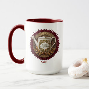 Taza Jefe de Jardinería   Reloj de Herencia Británica P