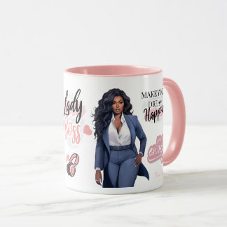 Taza Jefe de la señora Motivación, logro y éxito