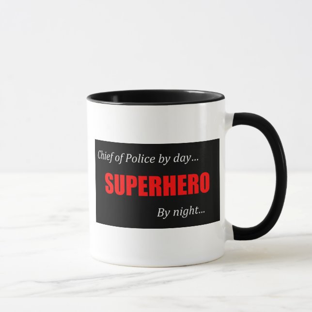 Taza Jefe de policía del super héroe (Derecha)
