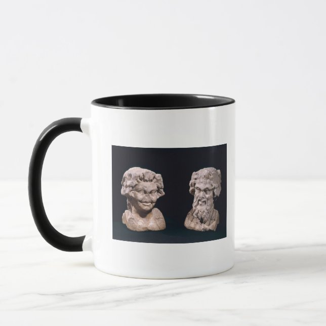 Taza Jefe del Bacchus y sátiro de un pilar hermatic (Izquierda)