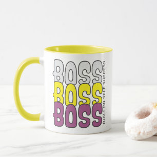 Taza Jefe Jefe Jefe Cita Construida en el Éxito Persona