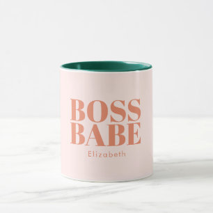 Taza Jefe Lady Retro Nombre personalizado Coffee Mug
