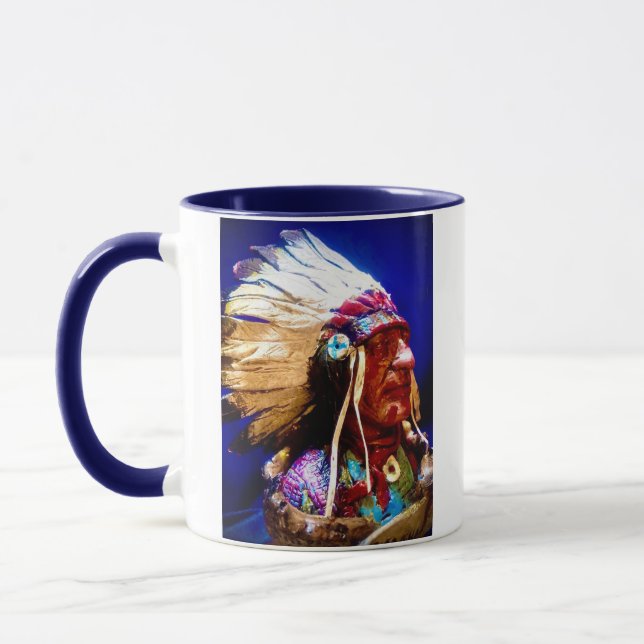 Taza Jefe Nativo Americano Mug (Izquierda)