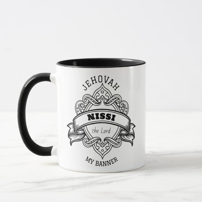 Taza Jehovah Nissi Ornate Mug (Izquierda)