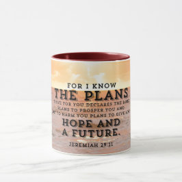 Taza Jeremías 29:11 Porque conozco los Planes Amanecer