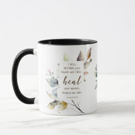 Taza Jeremías 30 17 restauraré tu Biblia de salud
