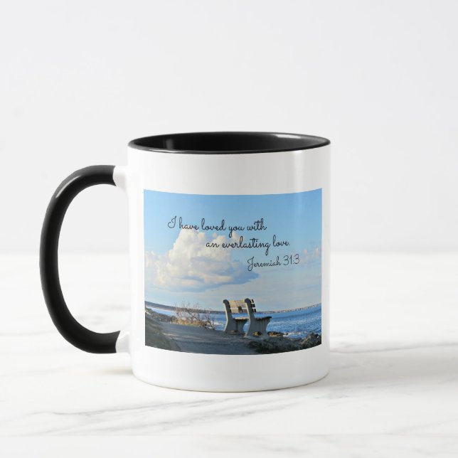 Taza Jeremías 31:3 Te he amado con un eterno (Izquierda)