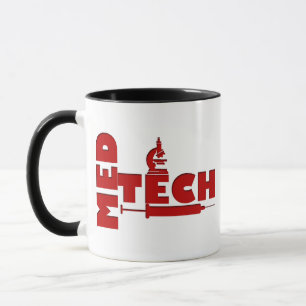 TAZA JERINGA MED TECH MICROSCOPE (TECNOLOGISTA MÉDICA)