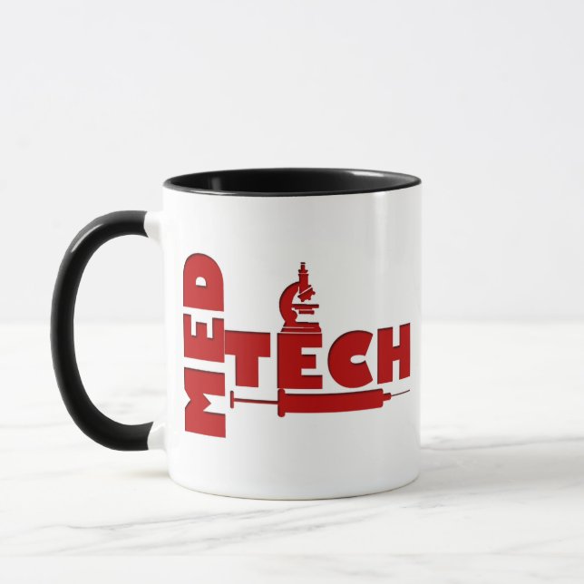 TAZA JERINGA MED TECH MICROSCOPE (TECNOLOGISTA MÉDICA) (Izquierda)