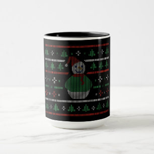 Taza Jersey feo de Navidad - Suéter de Navidad de muñec