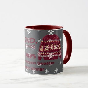 Taza Jersey Navideño Horrible Ganador del 2do. Lugar Co
