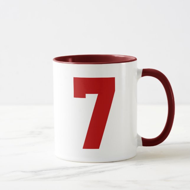 Taza Jersey rojo número 7 (Derecha)