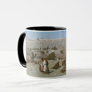 Taza Jerusalén del monte de los Olivos el 1880