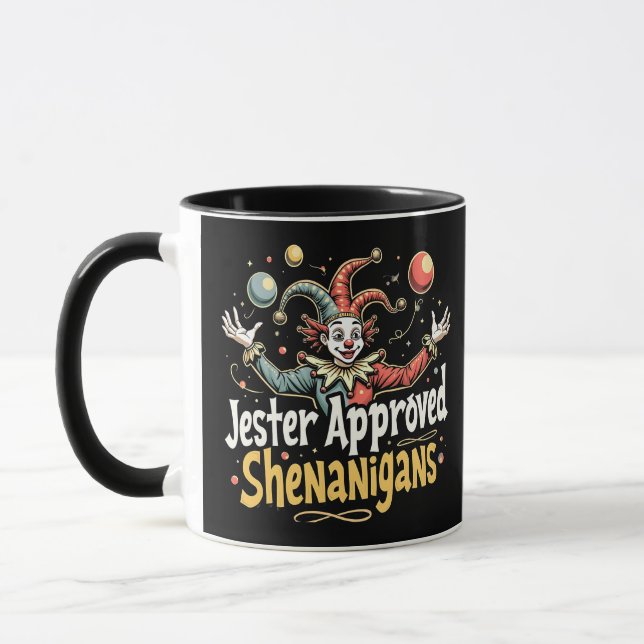 Taza Jester Aprobó Shenanigans Circus Clown (Izquierda)