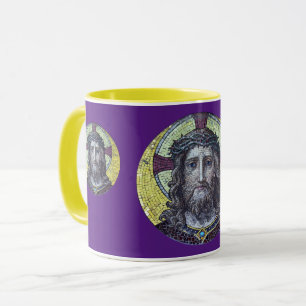 Taza Jesucristo, bendito Mosaico, café celestial