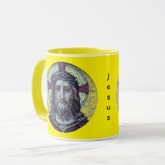 Taza Jesucristo, Iglesia - Té/Café Mug (Anverso izquierdo)