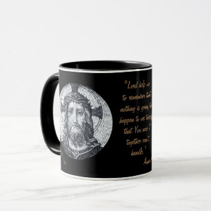 Taza Jesucristo y oración "Protéjame Señor" Café Té