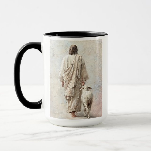 Taza Jesús caminando con el cordero (Izquierda)