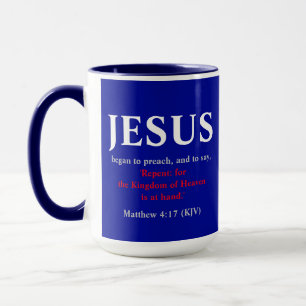 Taza Jesús Empezó A Predicar. Mateo 4:17