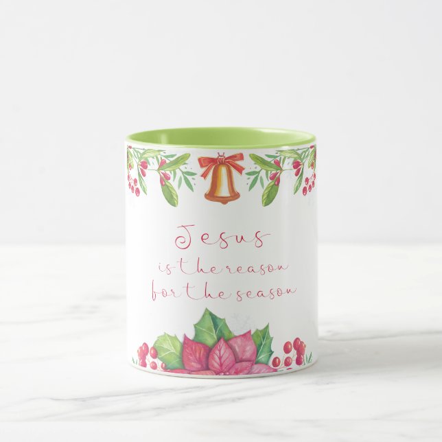 Taza Jesús es la razón para los Navidades de temporada (Centro)