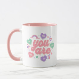 Taza Jesus Loves You heart rainbow 