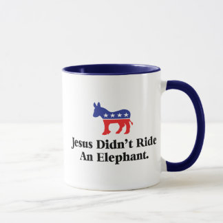 Taza Jesús no montó un elefante - Fiesta democrático