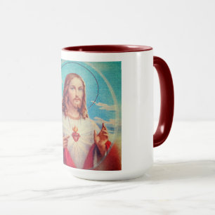 Taza Jesus Prayer traditional photography cup of coffe