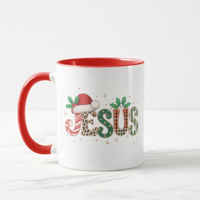 Taza Jesús Religioso Cristiano Diciendo Verso De La Bib (Izquierda)