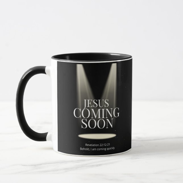 Taza Jesús VIENE PRONTO Mug (Izquierda)