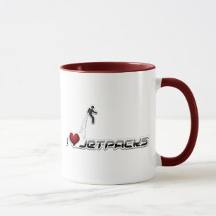 Taza Jetpacks del corazón I