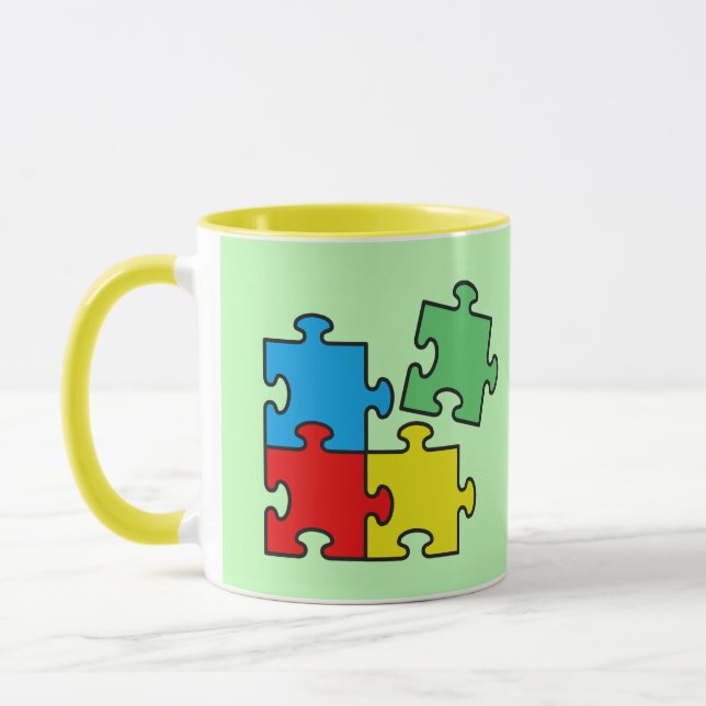 Taza Jigsaw Puzzle Piezos Design Mug (Izquierda)