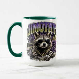 Taza Jimothy Cool Mapache Ropa Urbana