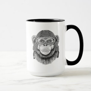 Taza Jinete de la motocicleta del chimpancé