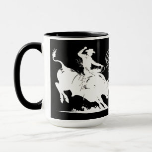Taza Jinete de Toro de Rodeo Personalizado 2