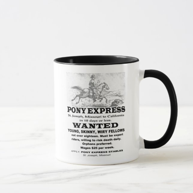 Taza Jinete querido de Pony Express (Derecha)