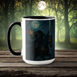 Taza Jinete sin cabeza de terror gótico steampunk