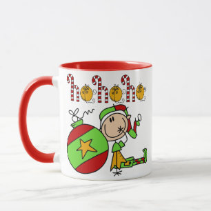 Taza Jingle Bells Navidad Holiday Elf