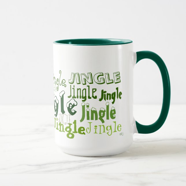 Taza Jingle Green Holiday Graphics Mug (Derecha)