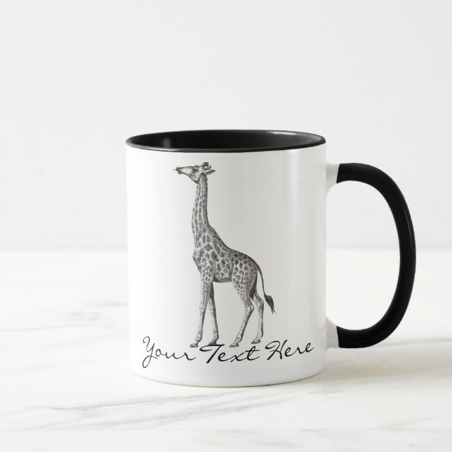 Taza Jirafa del vintage (Derecha)
