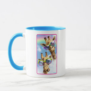 Taza jirafas con gafas de sol