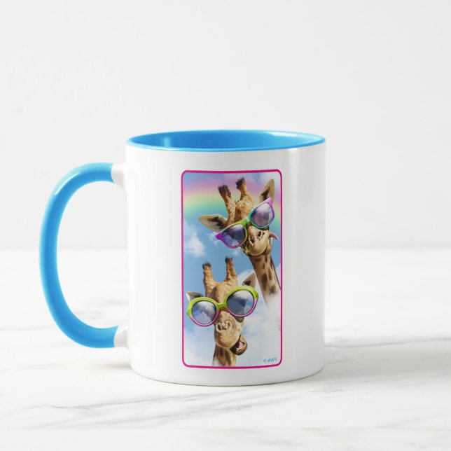 Taza jirafas con gafas de sol (Izquierda)