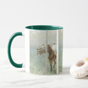 Taza Jockeys Antes de la Carrera por Edgar Degas