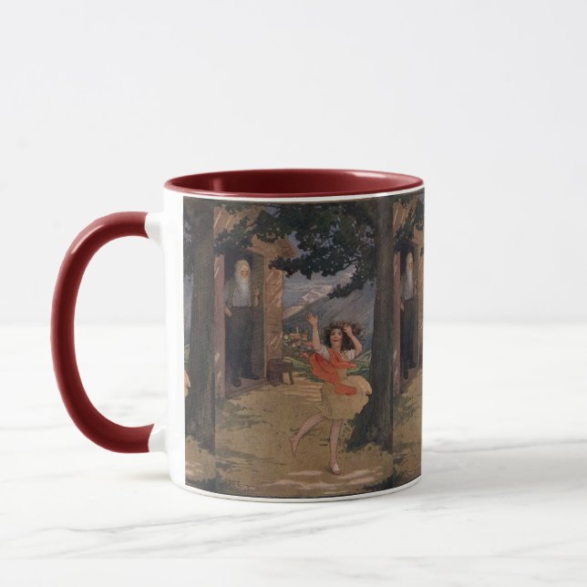 Taza Johanna Spyri Heidi de los Alpes suizos (Izquierda)