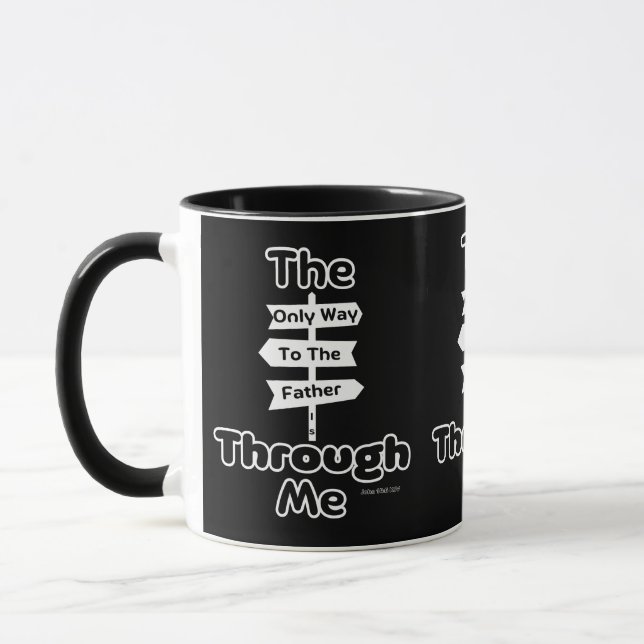 Taza John 14:6 KJV Biblia Verse Two-Tone (Izquierda)