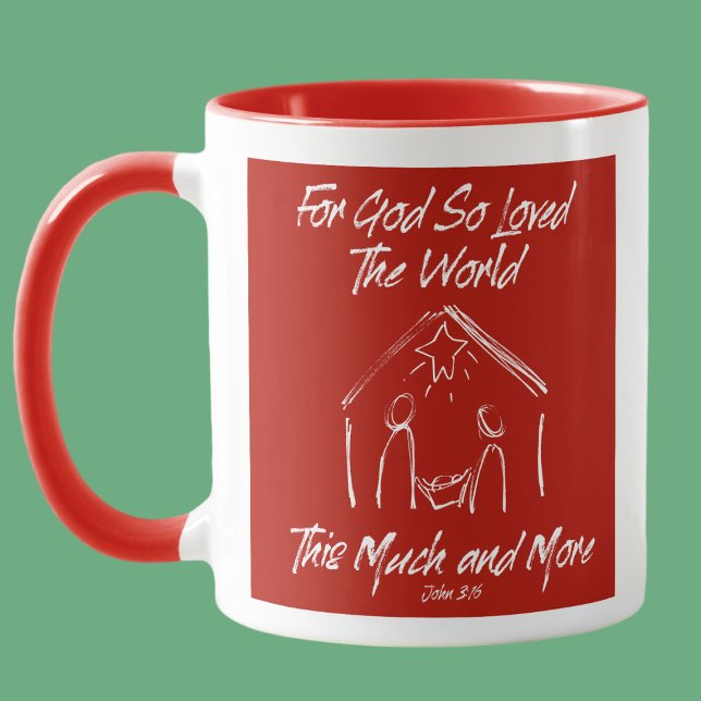 TAZA JOHN 3:16 MANGER MUG - RED (Subido por el creador)