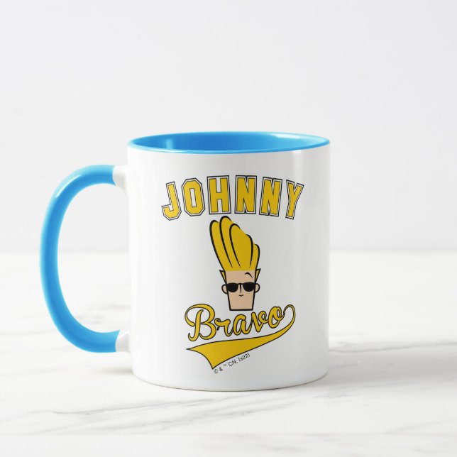 Taza Johnny Bravo Collegiate Gráfico (Izquierda)