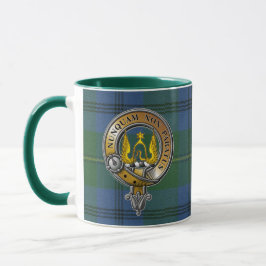 Taza Johnstone Tartán y Badge
