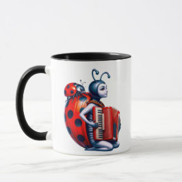 Taza Jolie coccinelle et son accordéon